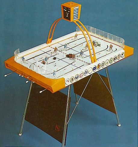 EAGLE TOYS ALL STARS COLECO TIN GOALIE TABLE HOCKEY GAME PLAYER PRIMO  CONDITION